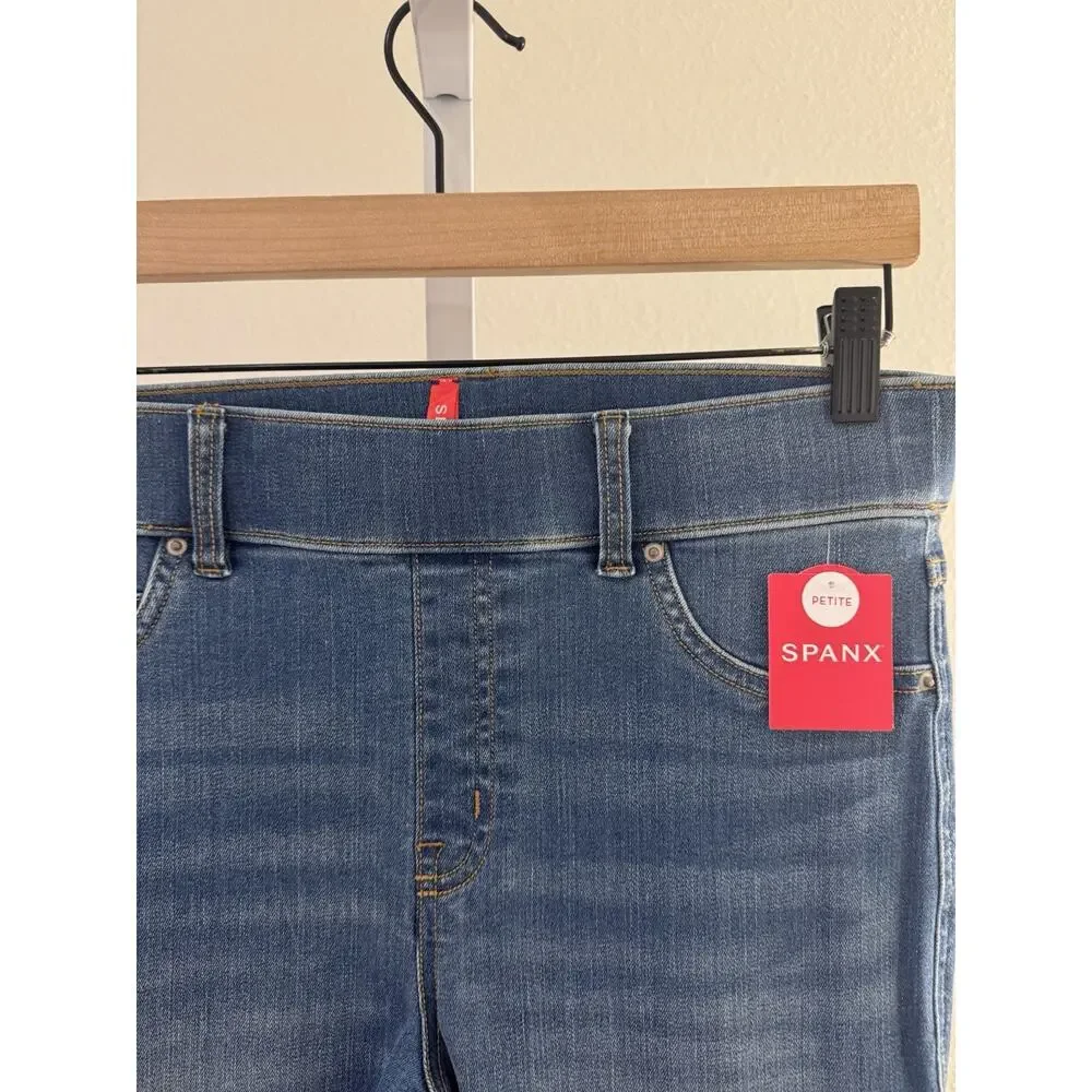 Spanx Flare Jeans Vintage Indigo 20456Q Petite Size M NWT